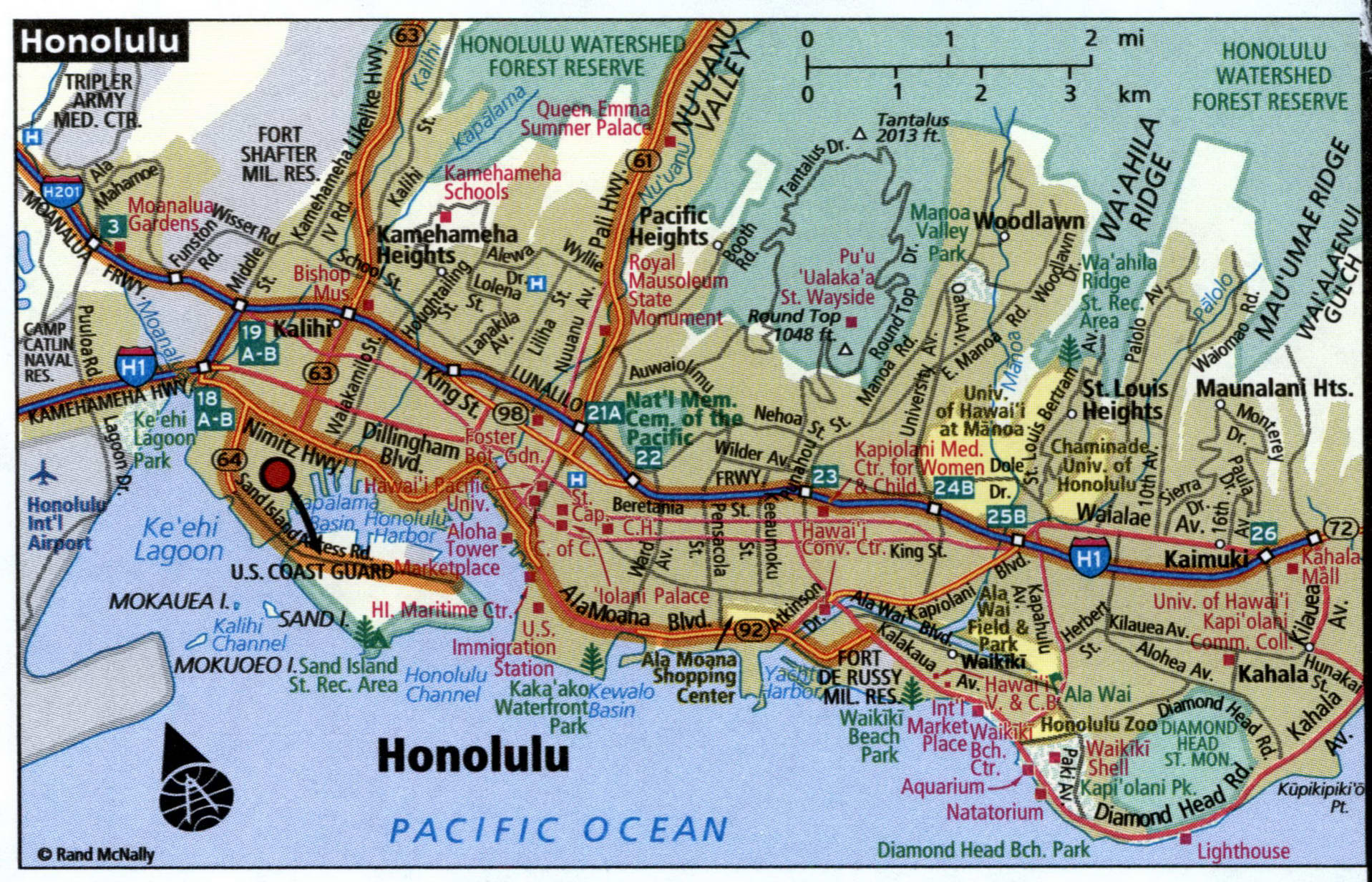 Honolulu map for truckers