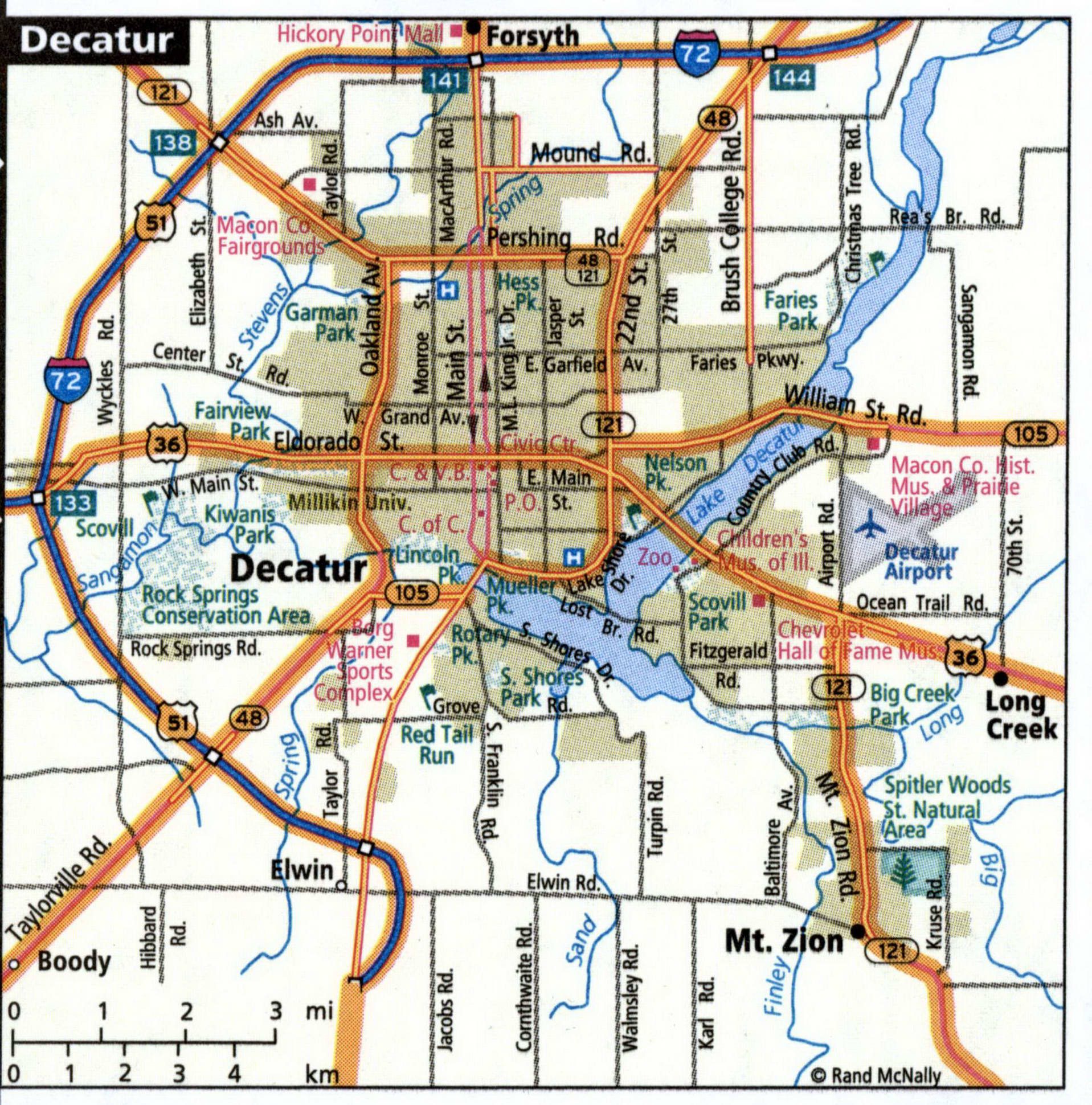 Decatur map for truckers