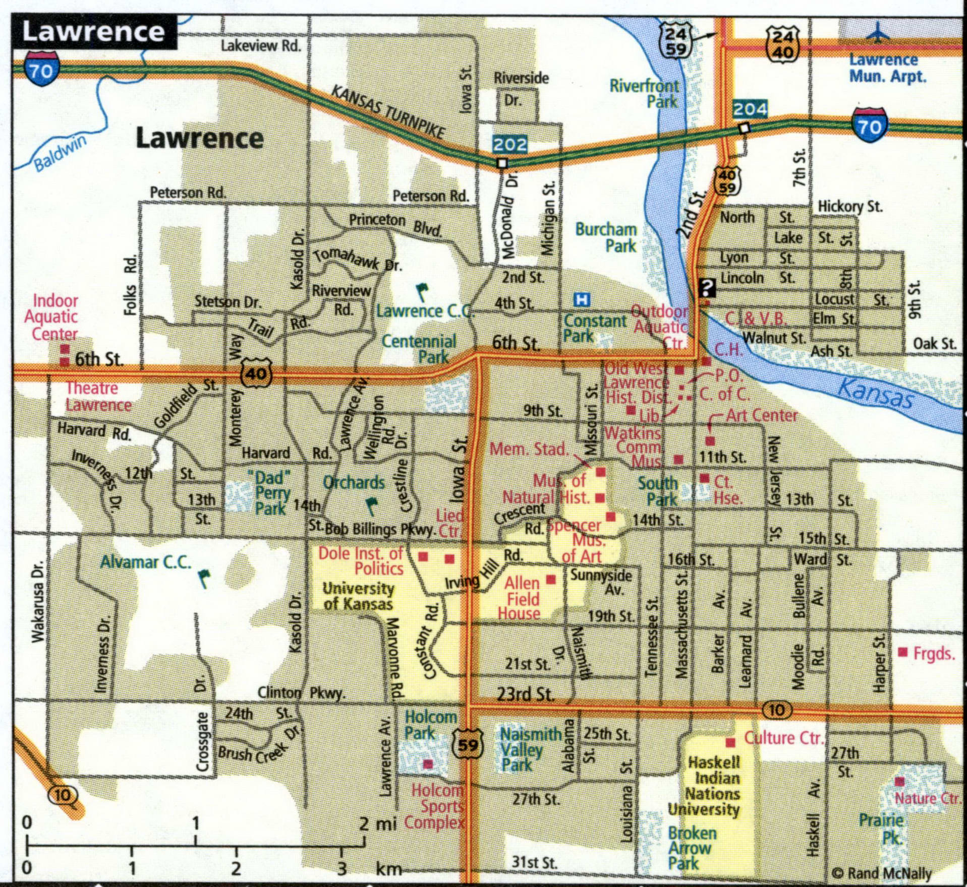 Lawrence map for truckers