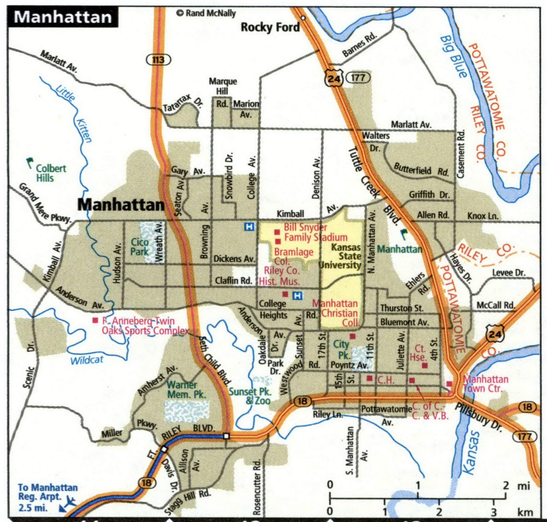 Manhattan map for truckers