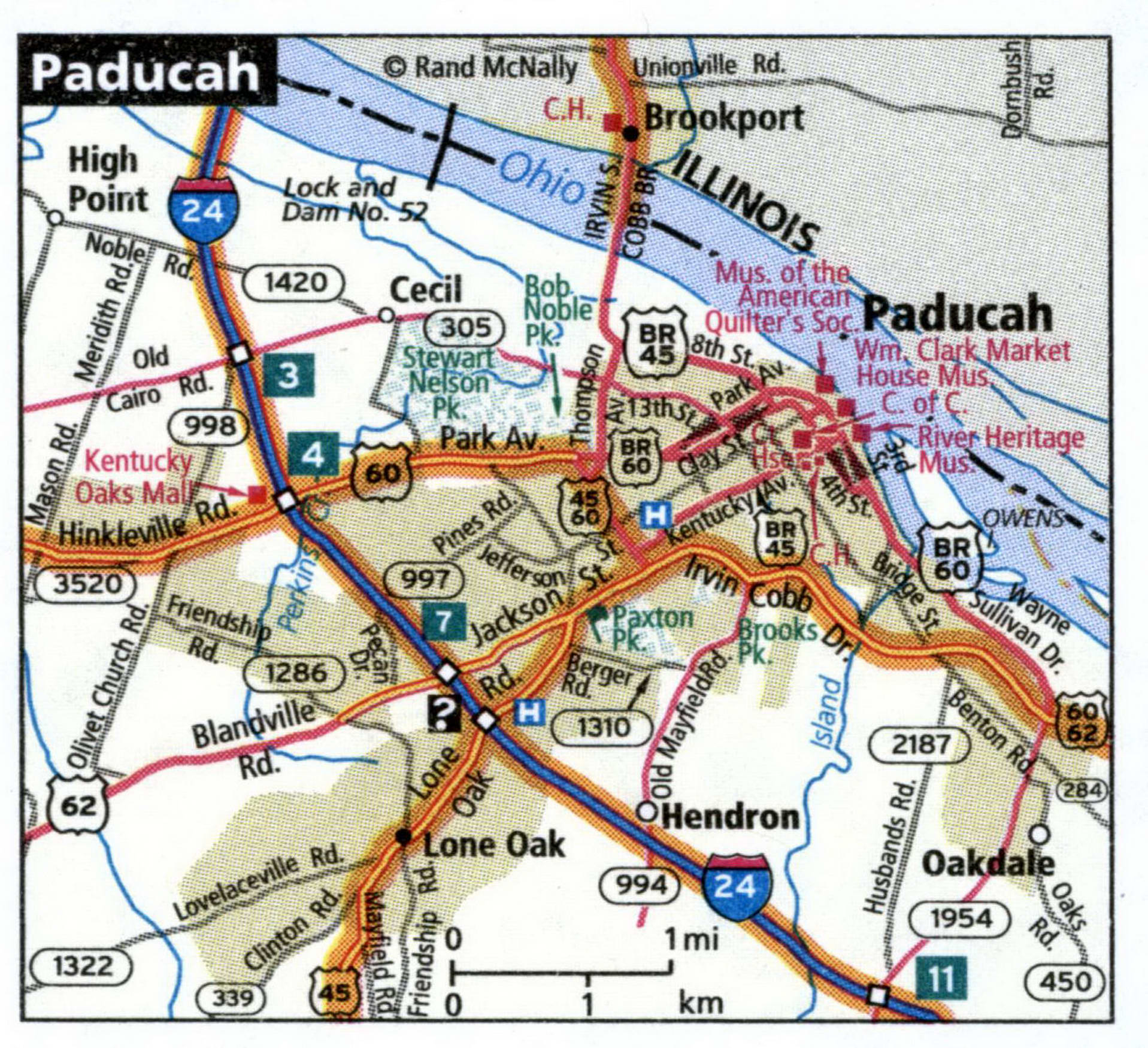 Paducah map for truckers