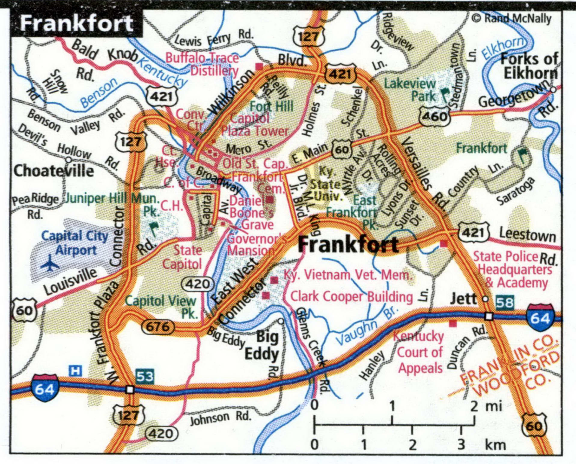Frankfort map for truckers