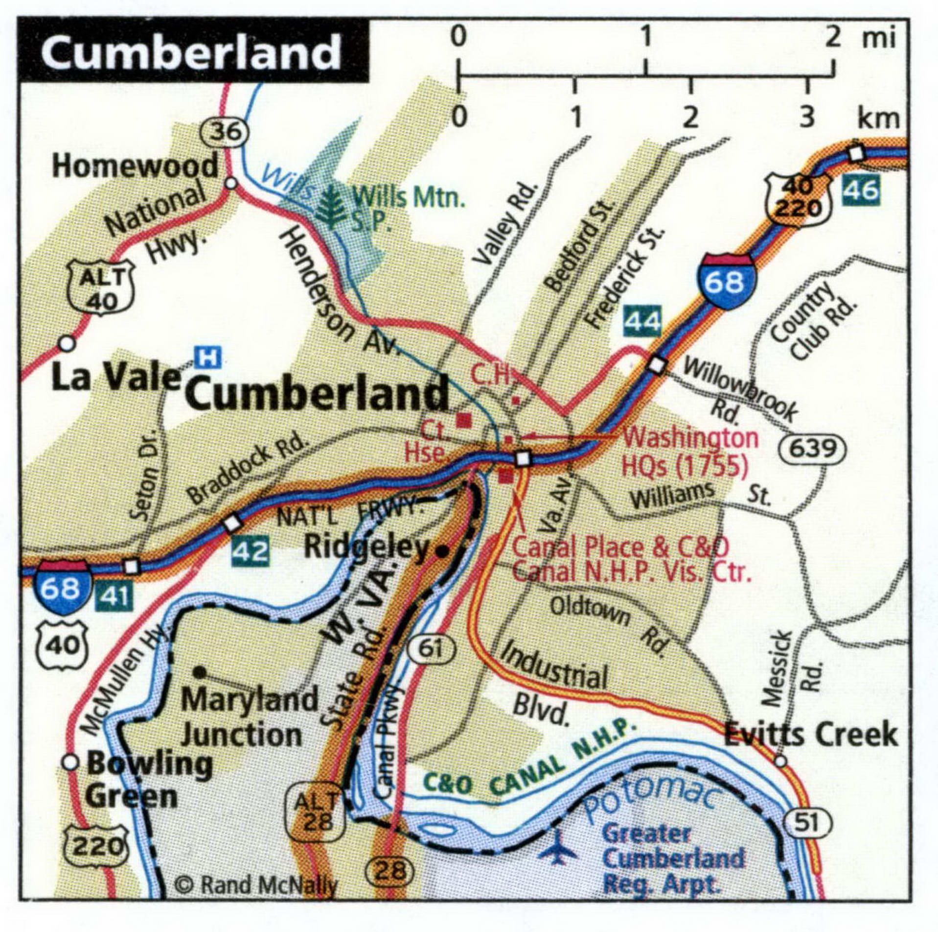 Cumberland map for truckers