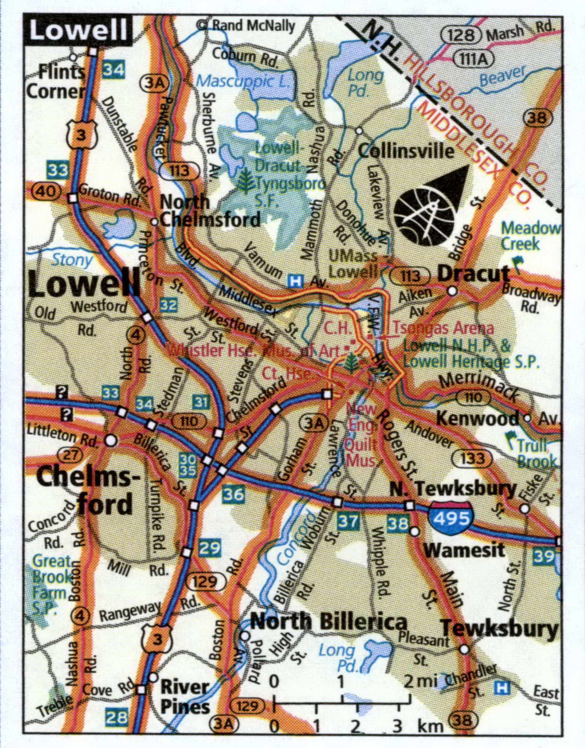 Lowell map for truckers