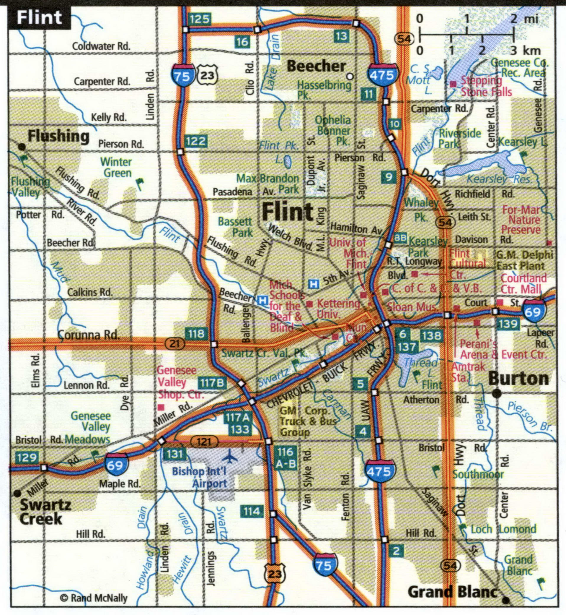 Flint map for truckers