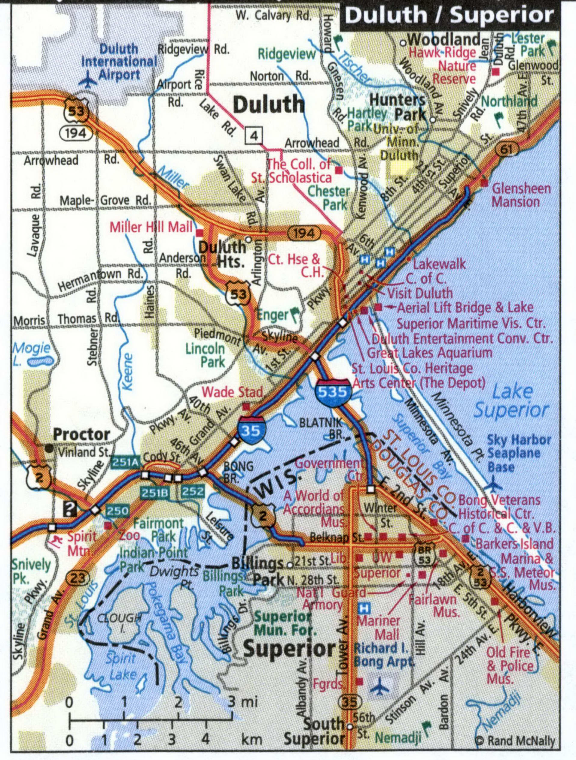 Duluth map for truckers
