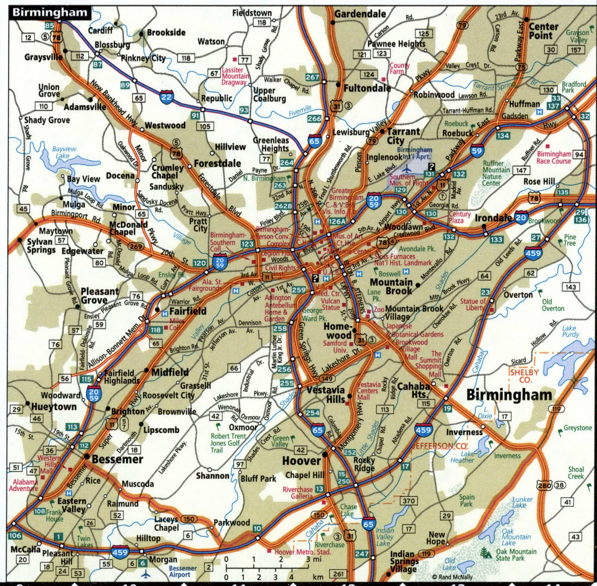 Birmingham map for truckers