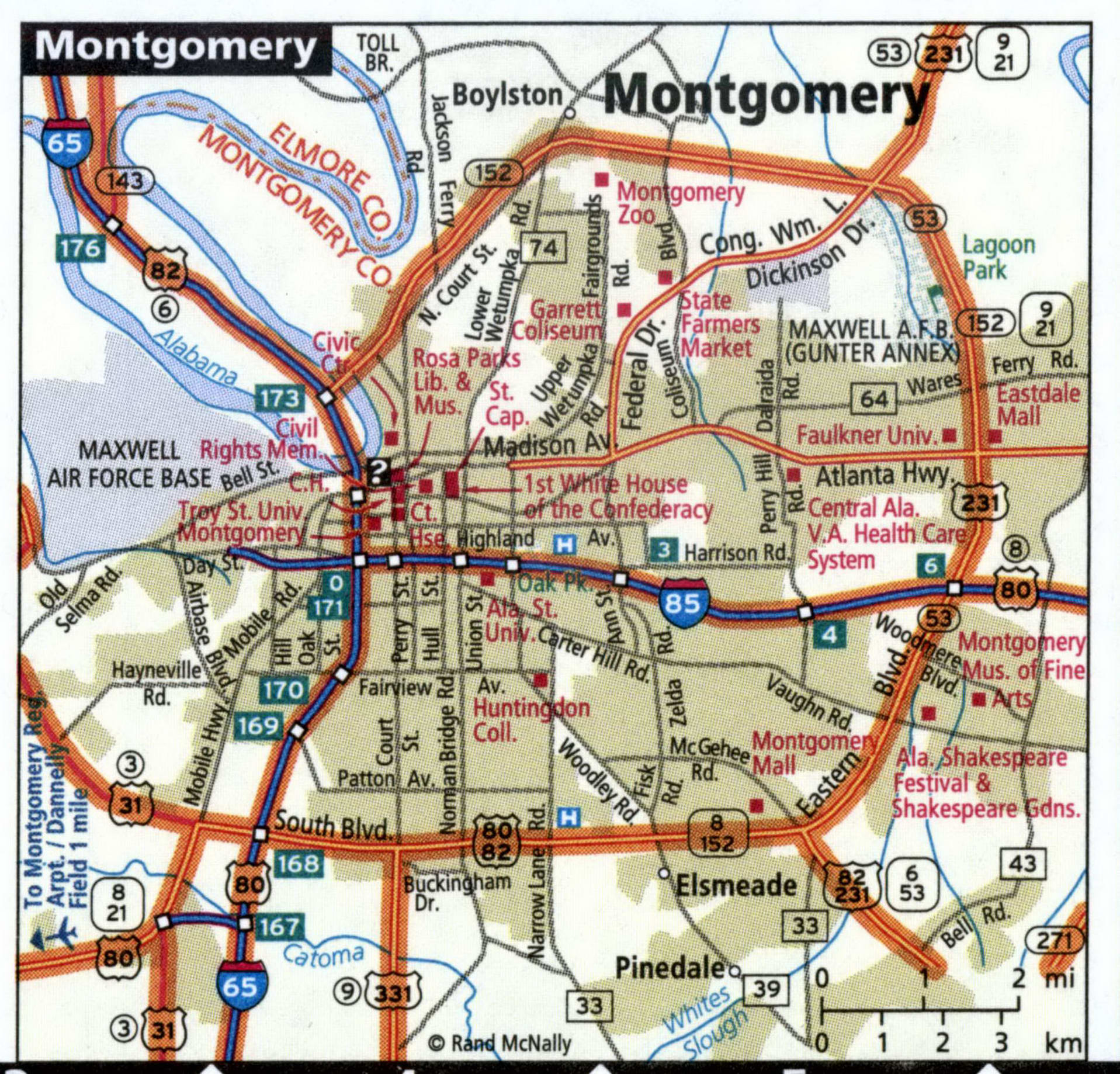 Montgomery map for truckers