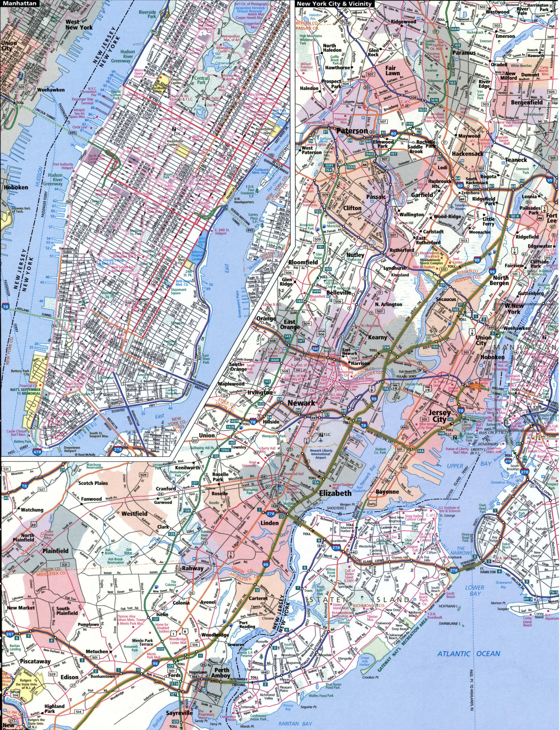 New York city map for truckers