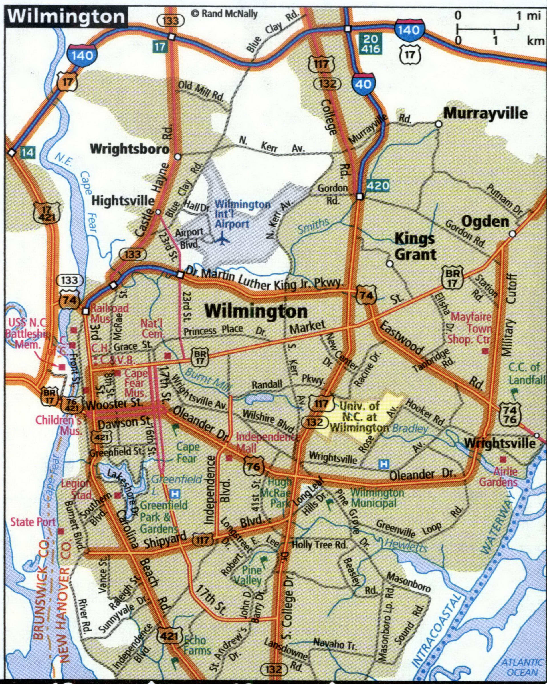 Wilmington map for truckers
