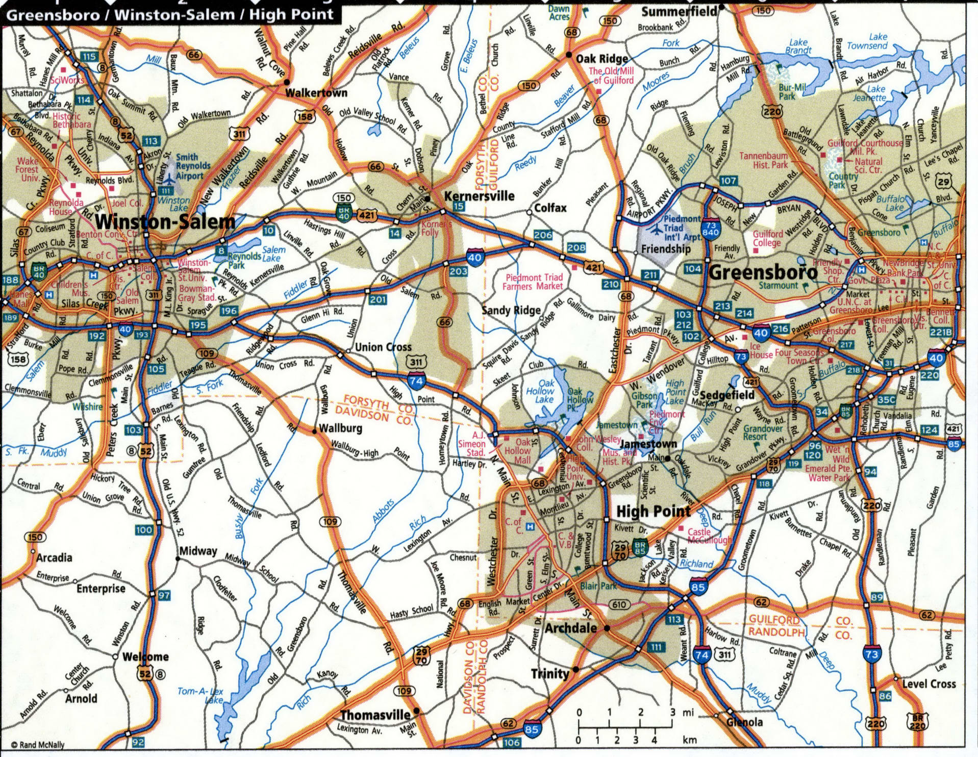 Greensboro map for truckers