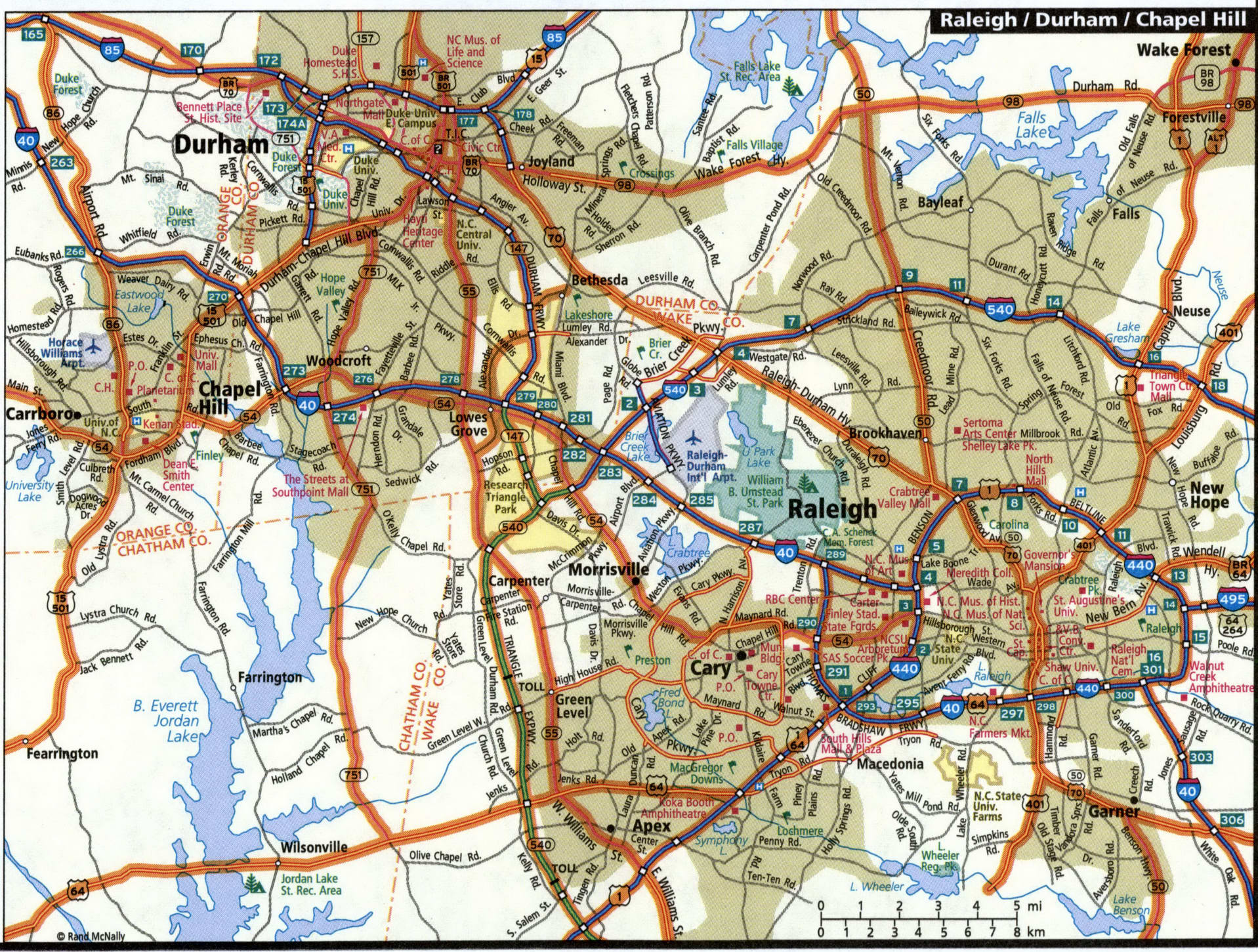 Raleigh map for truckers