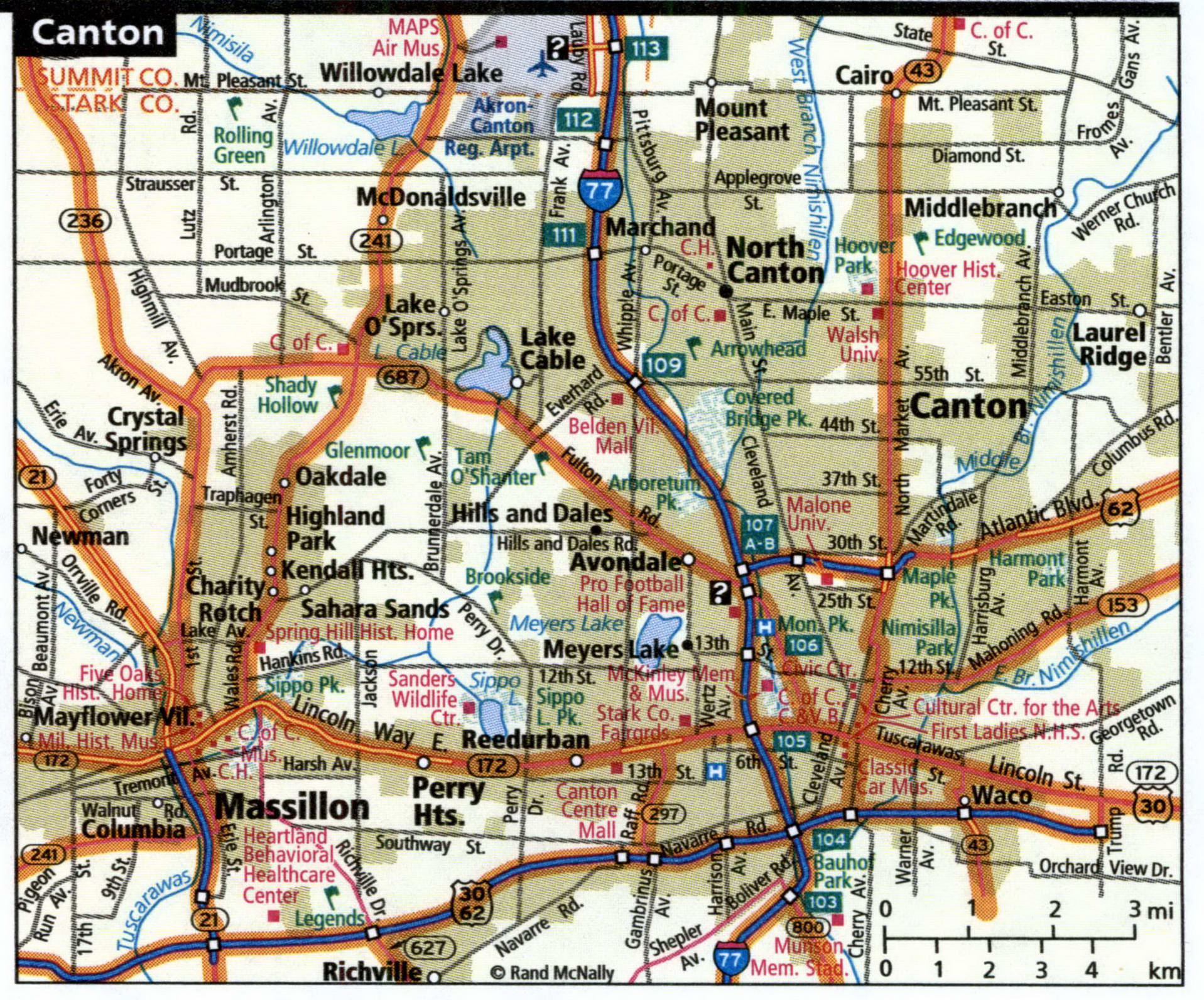 Canton map for truckers