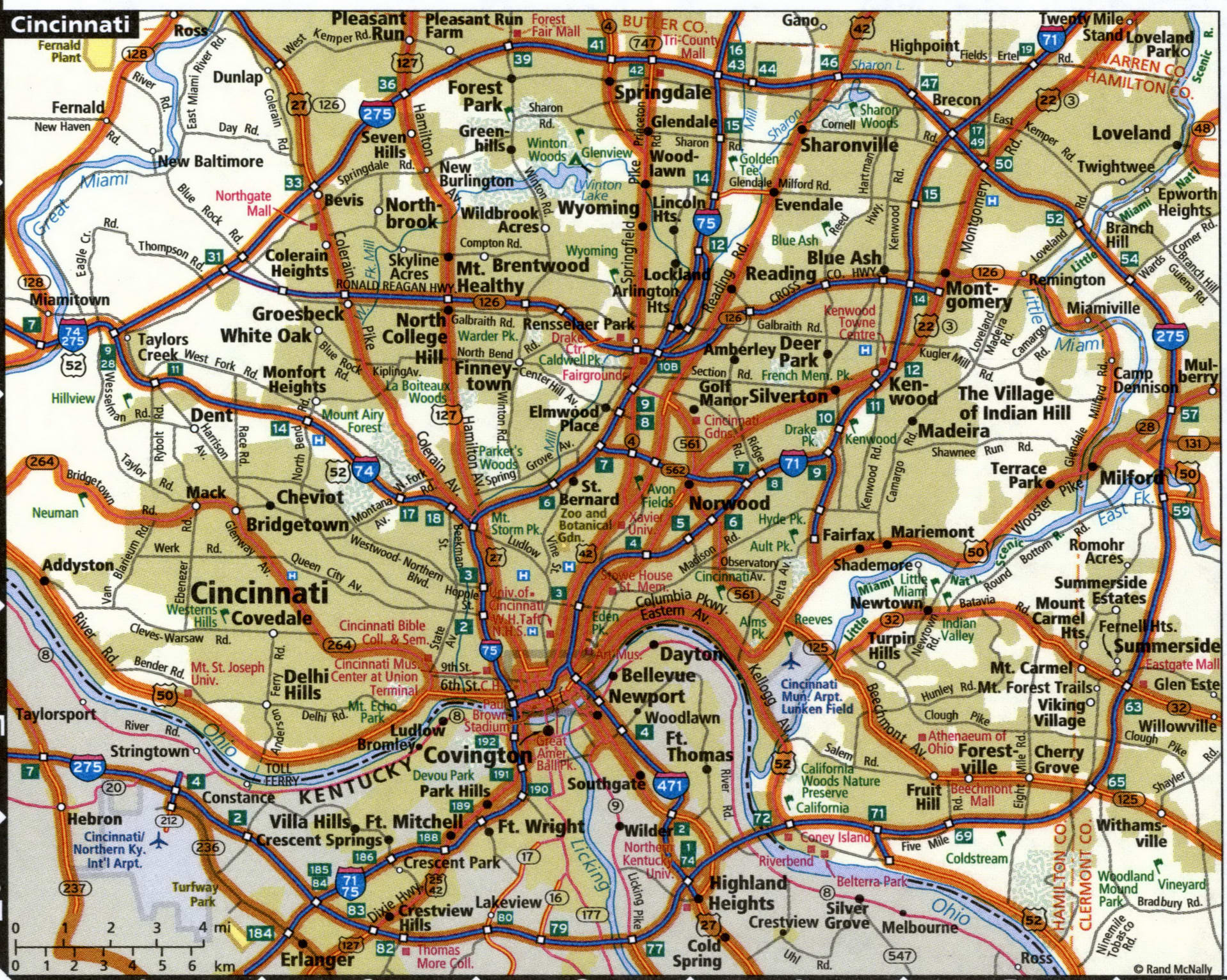 Cincinnati map for truckers