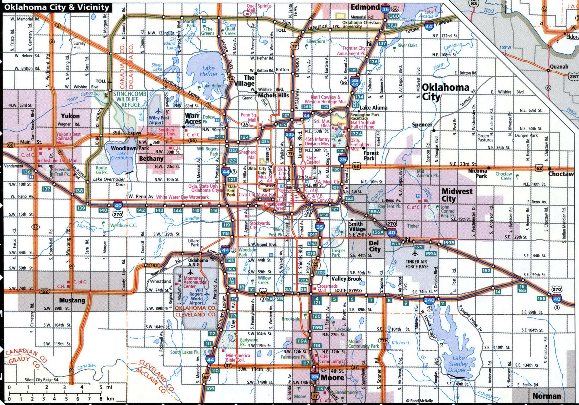 Oklahoma city map for truckers