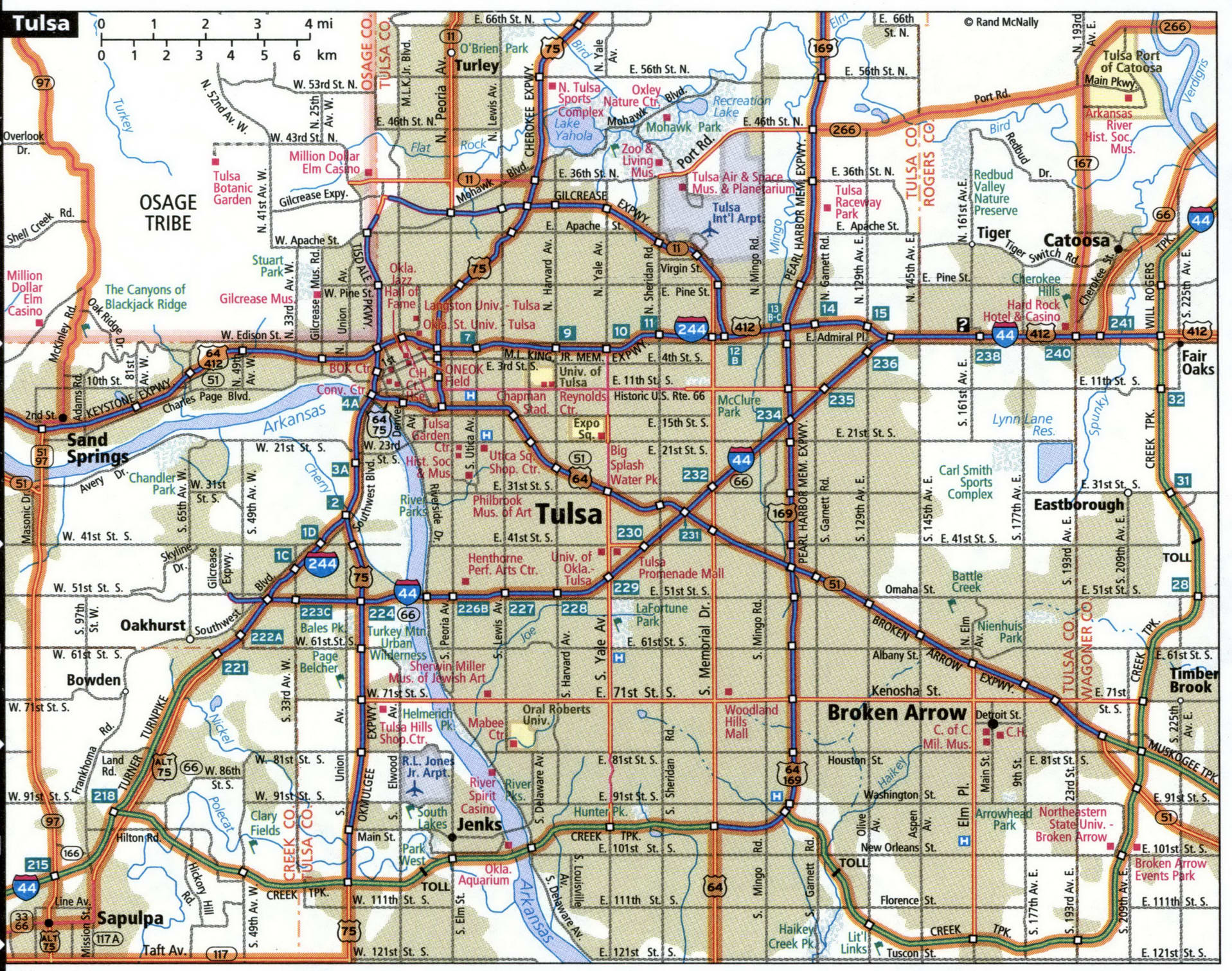 Tulsa city map for truckers