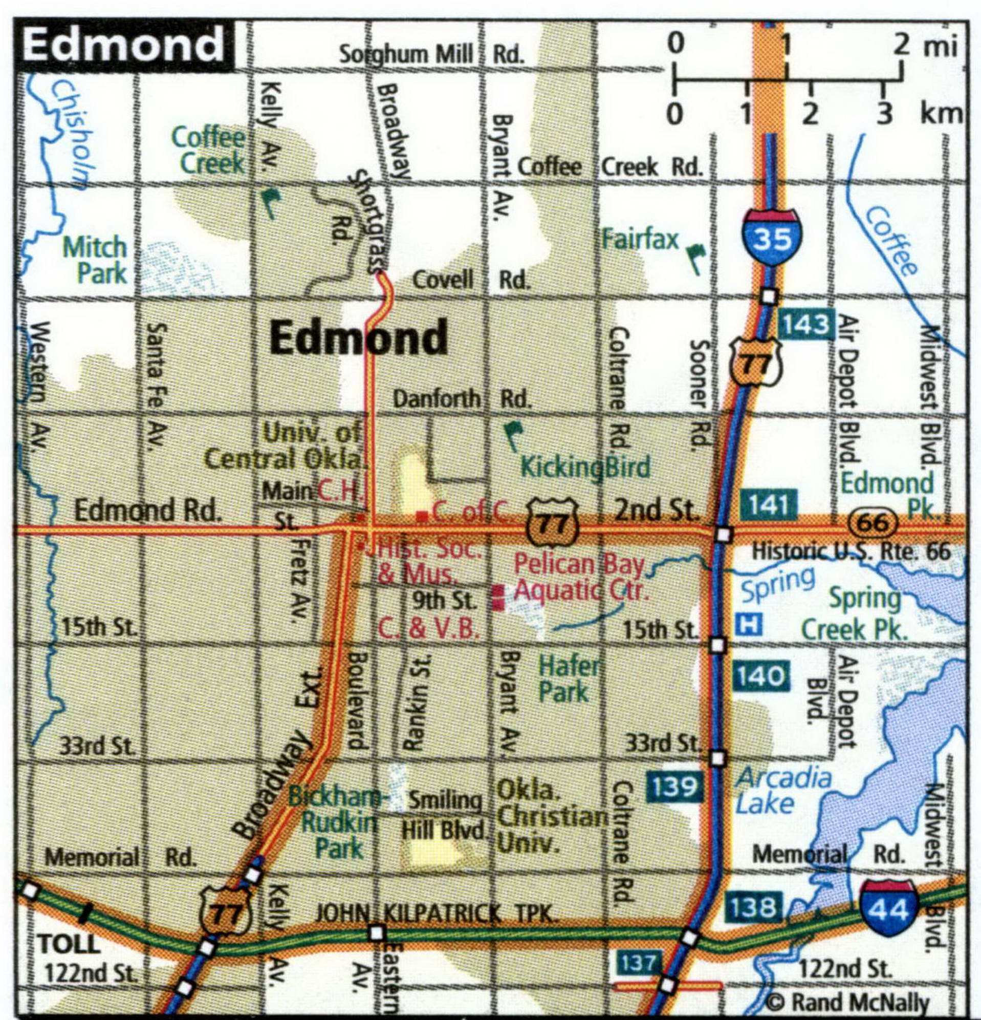 Edmond city map for truckers