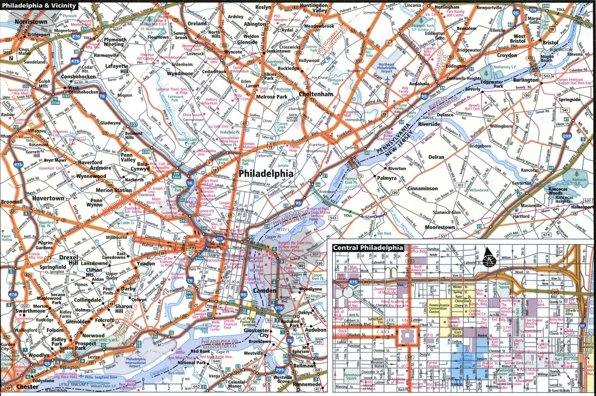 Philadelphia city map for truckers