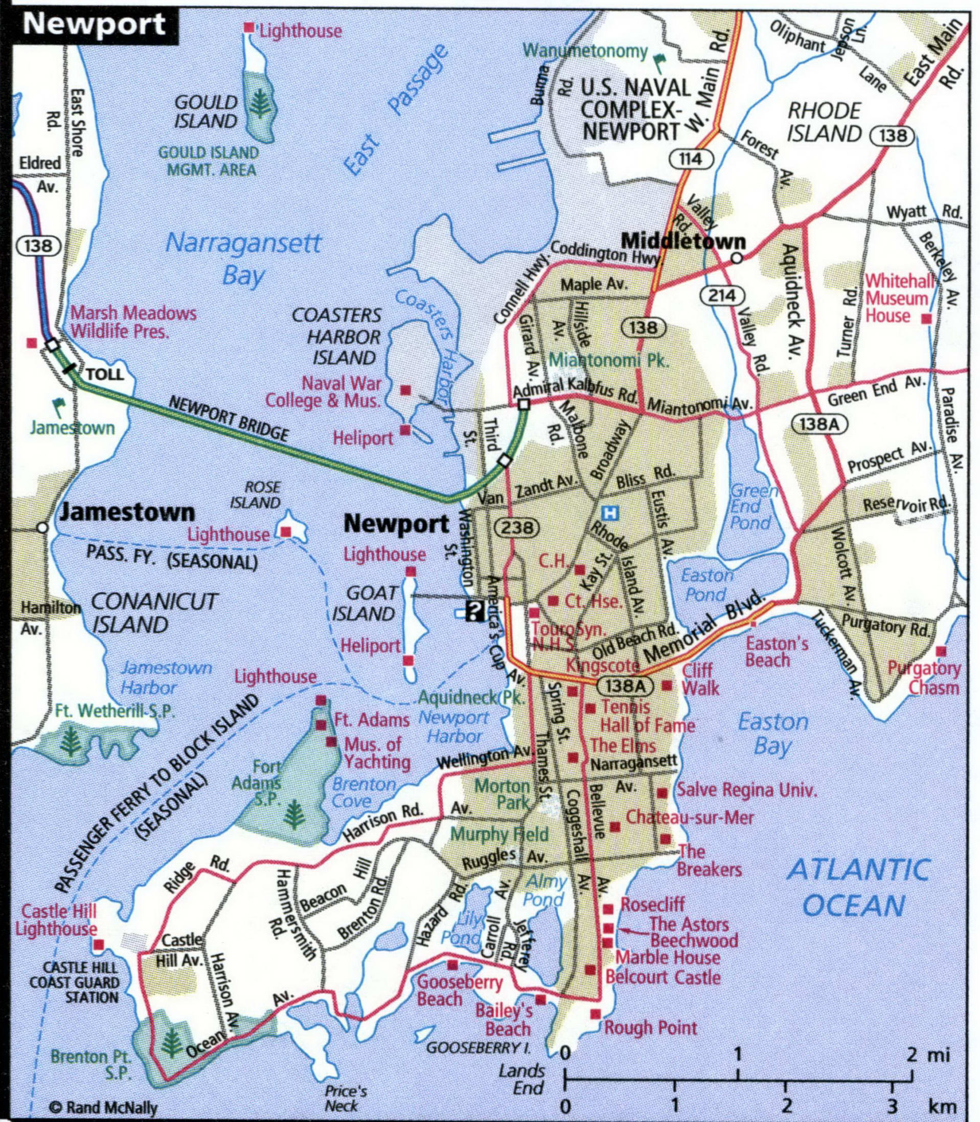 Newport city road map for truck drivers area town toll free highways ...