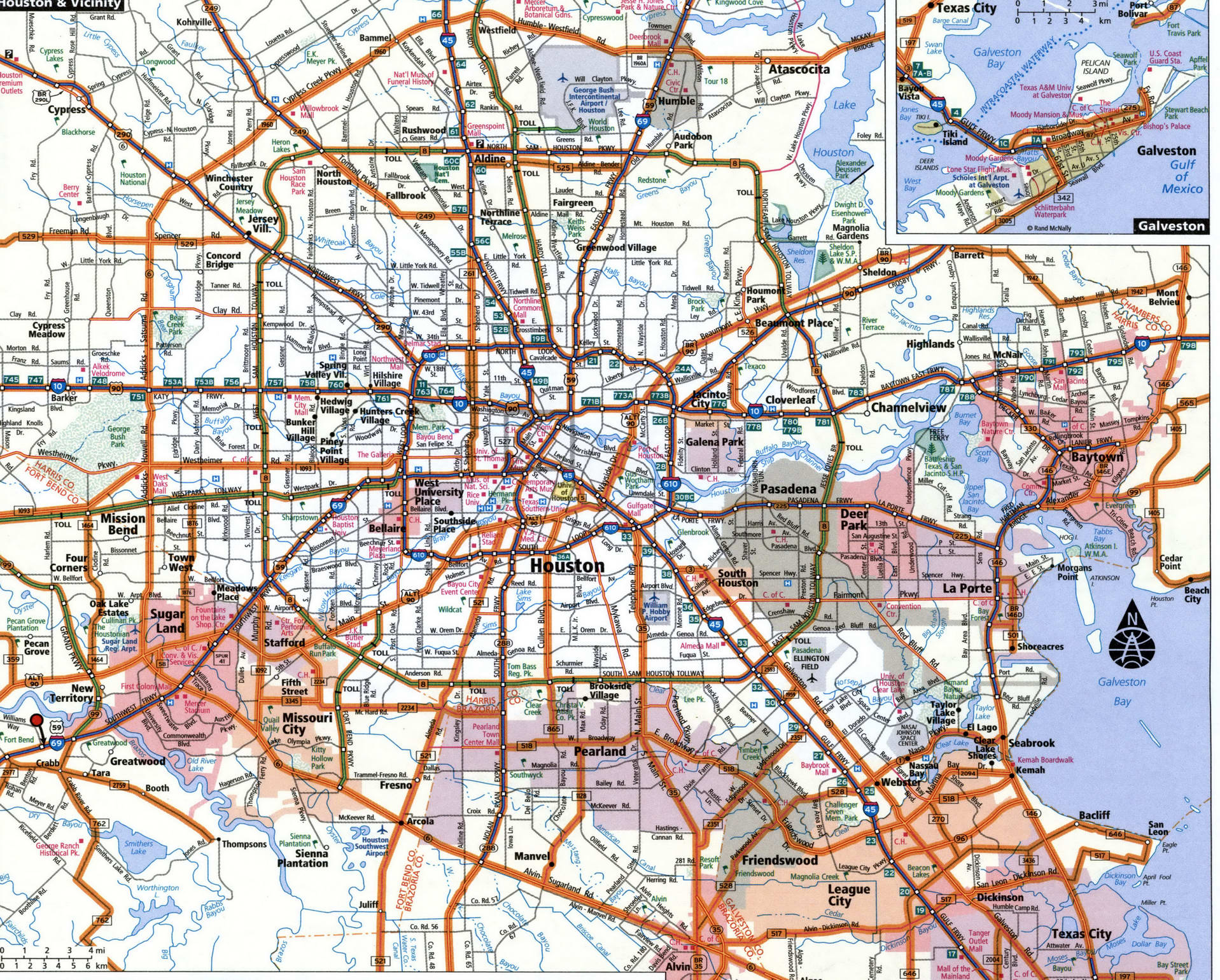 Houston city map for truckers