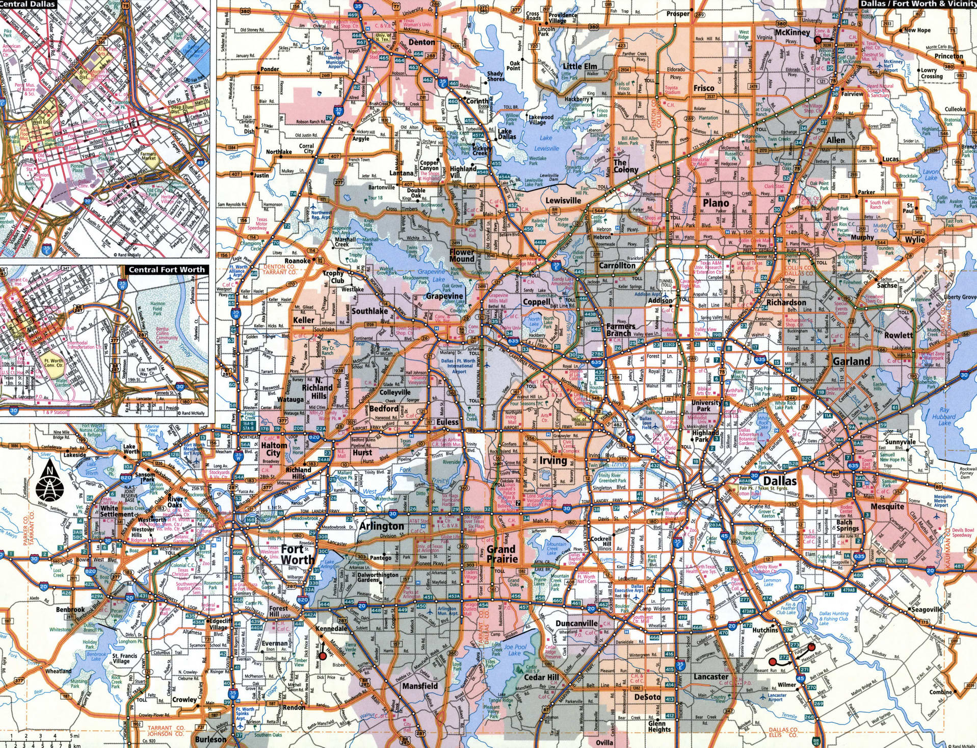 Dallas city map for truckers