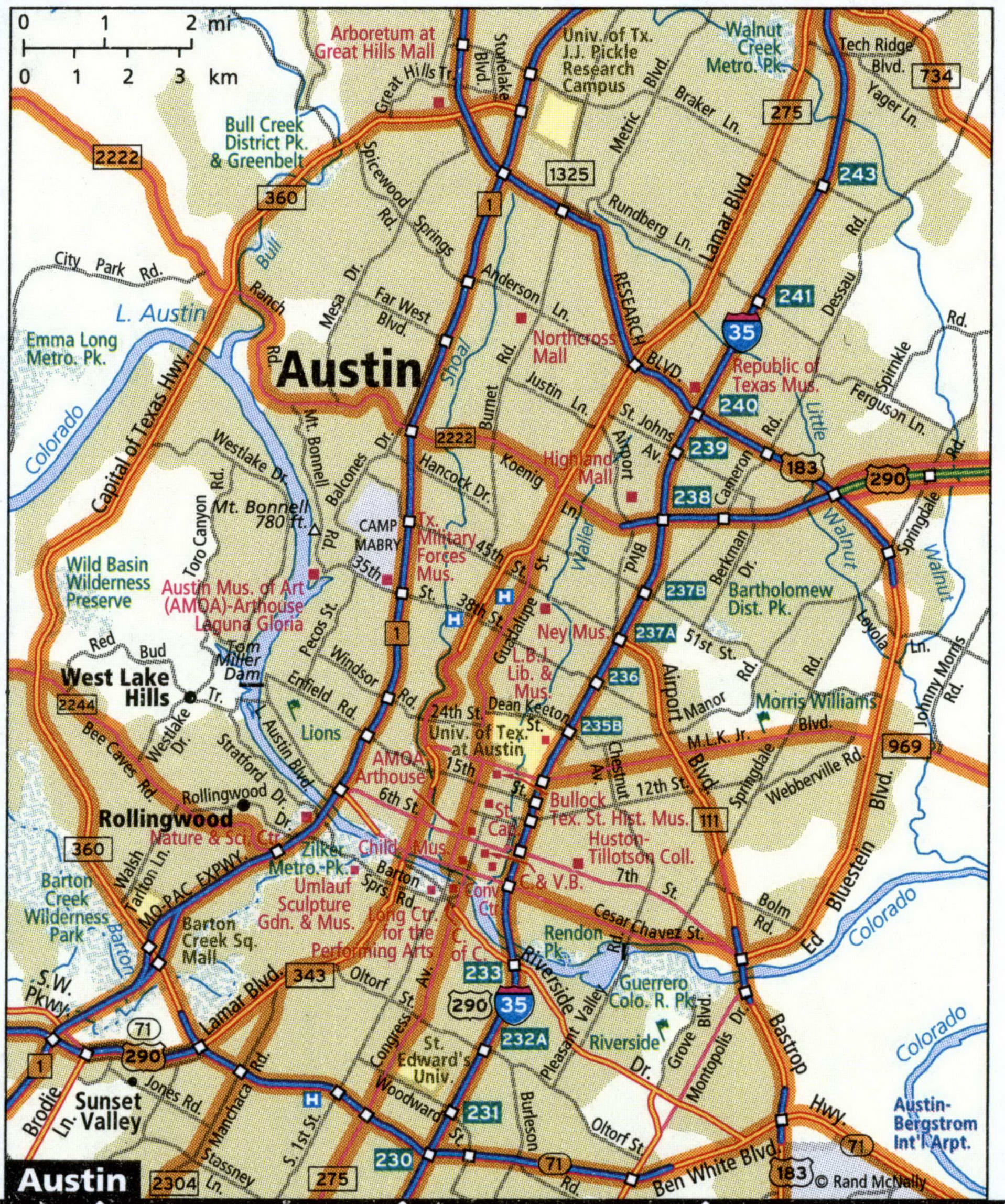 Austin city map for truckers